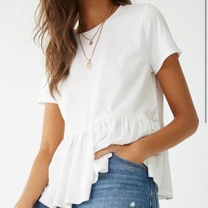 F21 Flowy Shirred Top NWOT